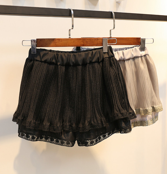 Ελαστική κυρίες δαντέλα φούστα σε δύο χρώματα