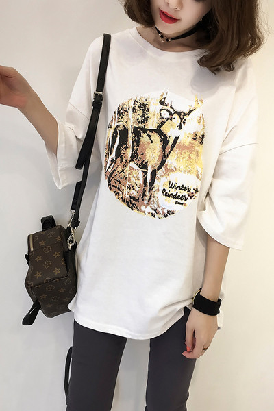 Long Κυρίες T-Shirt και φαρδιά μανίκια 3/4