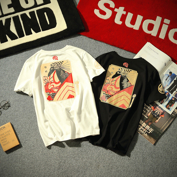 Καταπληκτική ανδρών πουκάμισο με κοντά μανίκια και εκτύπωση σε δύο χρώματα