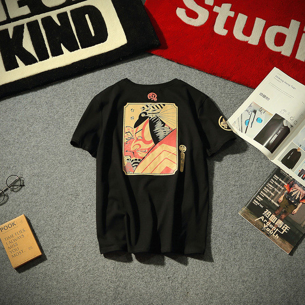 Καταπληκτική ανδρών πουκάμισο με κοντά μανίκια και εκτύπωση σε δύο χρώματα