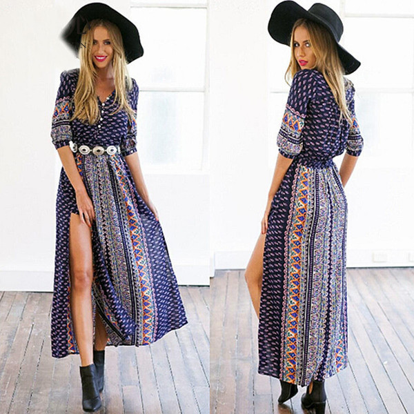 Μεγάλα πολύχρωμα κυρίες καθημερινά φόρεμα