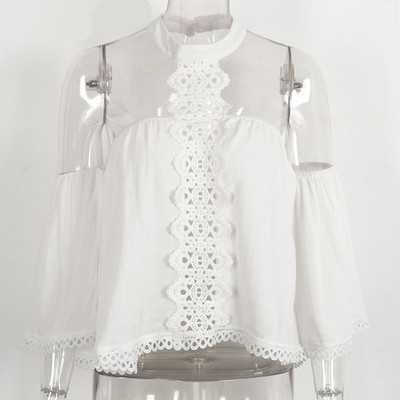 μπλούζα δαντέλα σιφόν μανίκια κομψές κυρίες