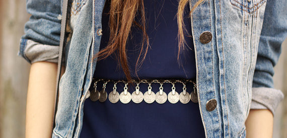 Много нежно дамско ориенталско бижу за кръста