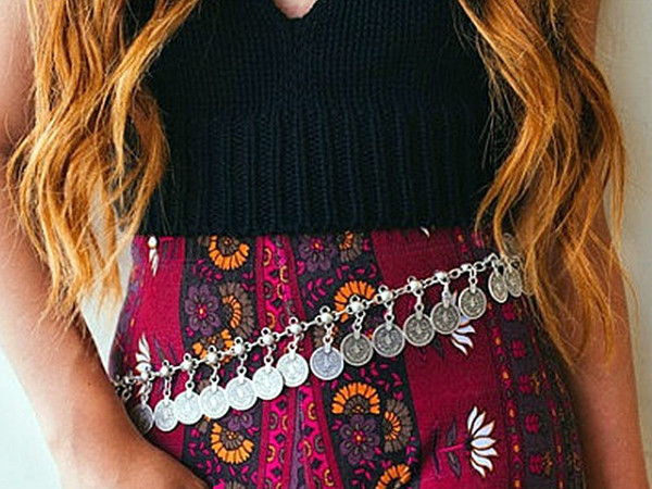 Много нежно дамско ориенталско бижу за кръста