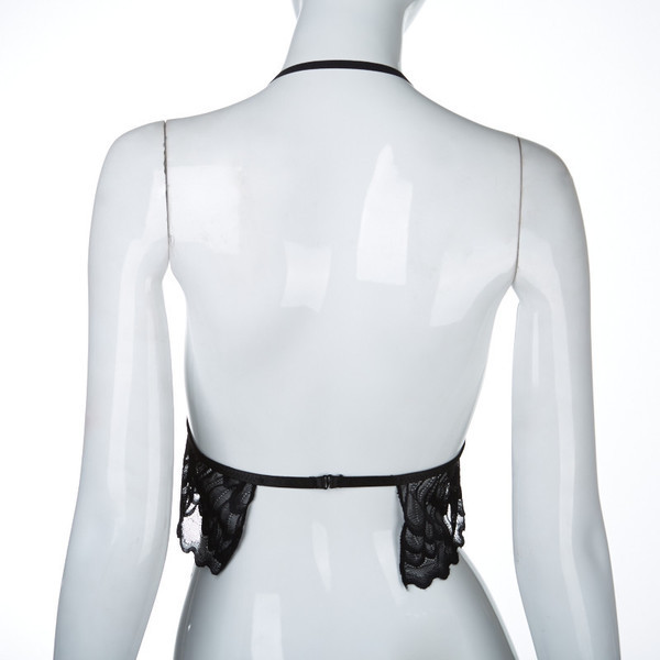 δαντέλα μπουστάκι Τρέχουσα γυναικών σε μαύρο και άσπρο έκδοση