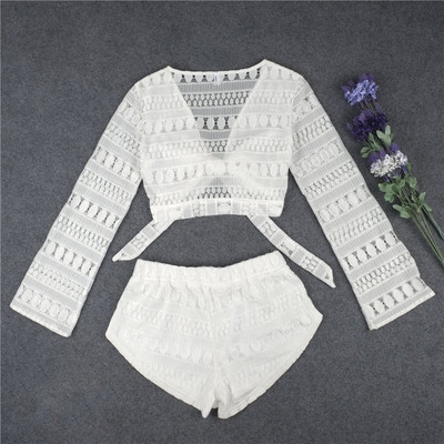 κοστούμι Μεγάλη καλοκαίρι γυναικών με κέντημα κατάλληλο για την καθημερινή ζωή και την ηλιοθεραπεία