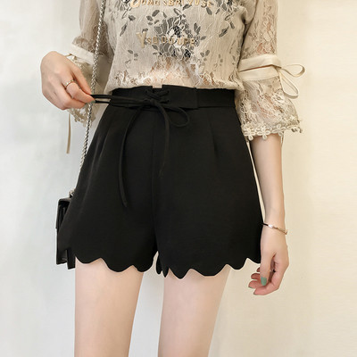 Κυρίες σορτς με δεσμούς σε δύο χρώματα