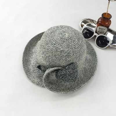 Μεγάλη καπέλο κυρίες παραλία με κορδέλα πολύ ενδιαφέρουσα