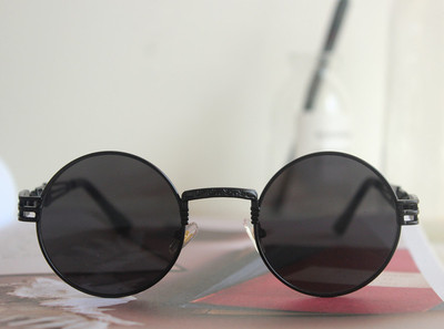 Ρετρό ηλιακό κυρίες γυαλιά με φακούς γύρο