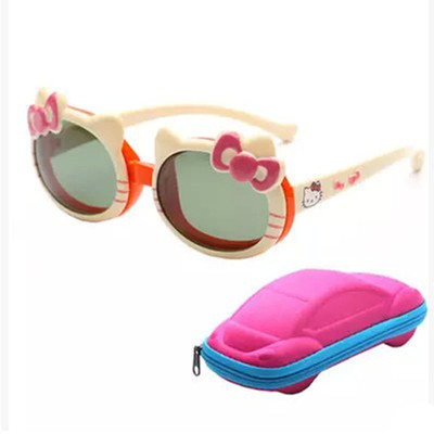 Много интересни детски слънчеви очила с кутийка-количка