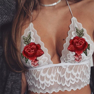 Εξαιρετικά απαλή κυρίες δαντέλα σουτιέν με δαντέλα κέντημα σε δύο χρώματα