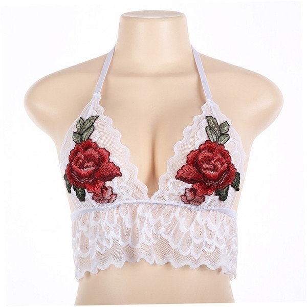 Εξαιρετικά απαλή κυρίες δαντέλα σουτιέν με δαντέλα κέντημα σε δύο χρώματα