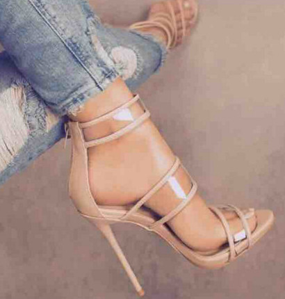 σανδάλια φρέσκα άνοιξη κυρίες με ψηλά τακούνια