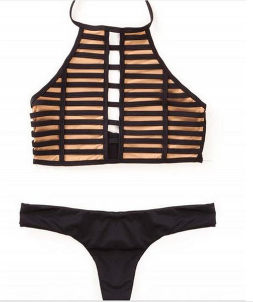 Maillot - μαύρο σάρκα χρώματος