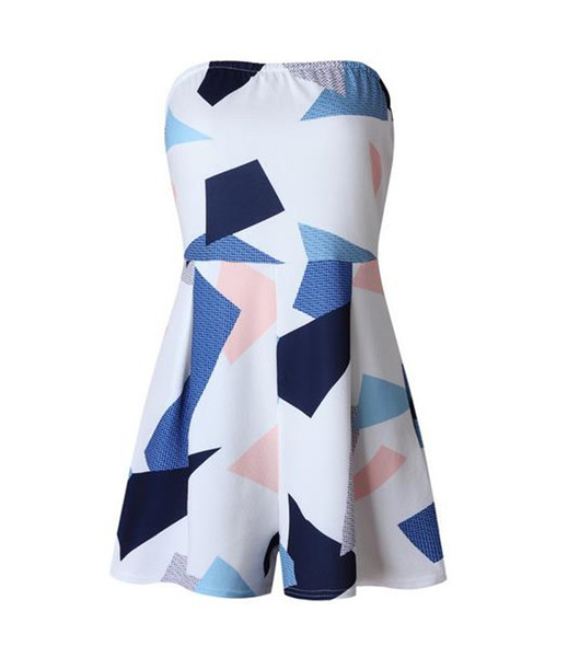 Πολύχρωμο καλοκαίρι jumpsuit πρακτικό κομμάτι