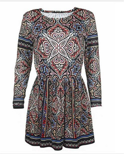 κοντό φόρεμα Τρέχουσα γυναικών με μακριά μανίκια