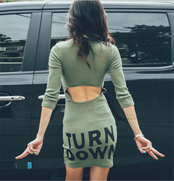 Απλή κυρίες κοντό φόρεμα με 7/8 μανίκι