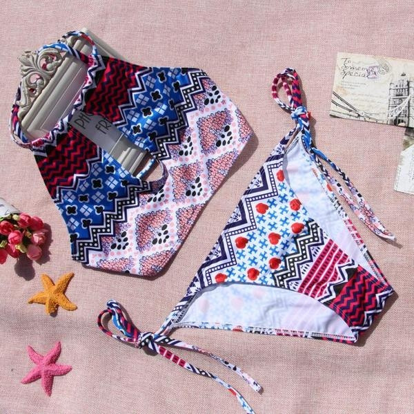 Νέο μοντέλο για τις γυναίκες ριγέ μαγιό