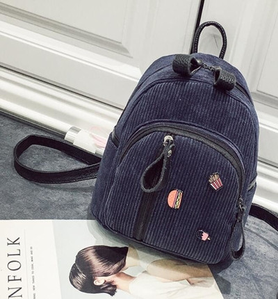 Дамска дънкова малка раничка с дълга дръжка за през рамо