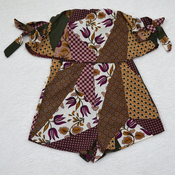 Летен шарен дамски гащеризон