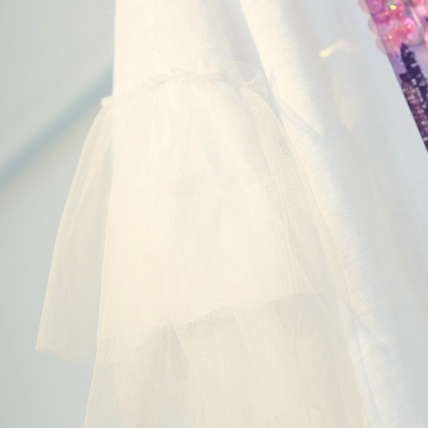 μπλούζα κομψές κυρίες με ακανόνιστο μανίκια πούλιες και Ο-λαιμό