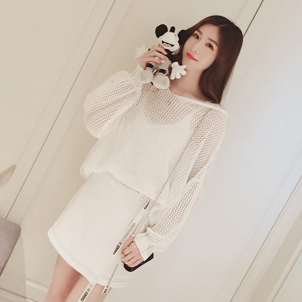 Sport-κομψές κυρίες καθημερινά φούστα σε μαύρο και άσπρο