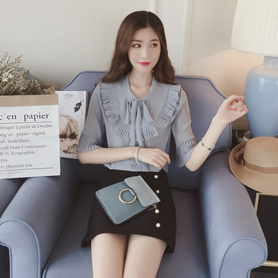 shirt Μεγάλη γυναικών σιφόν, χωρίς μανίκια σε τρία διαφορετικά χρώματα