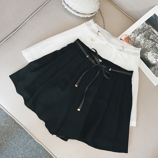 σορτς Casual γυναικών σιφόν με ευρεία πόδια