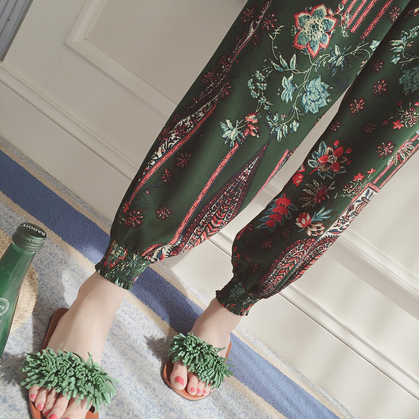 Damskik ριγέ παντελόνι περιστασιακή