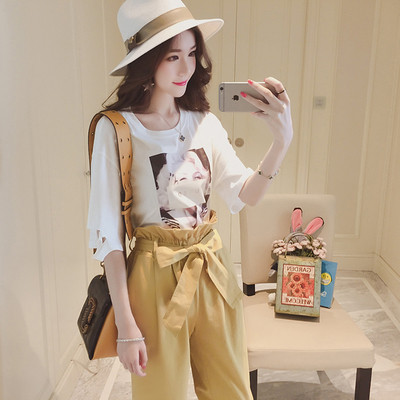 Καθημερινά κυρίες μπλούζα με μανίκια 3/4 τρύπες και πολύ φρέσκο σφραγίδα