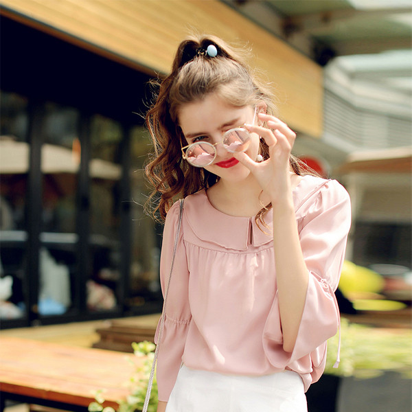 Πολύ ευγενής κυρίες μπλούζα με φαρδιά μανίκια 3/4