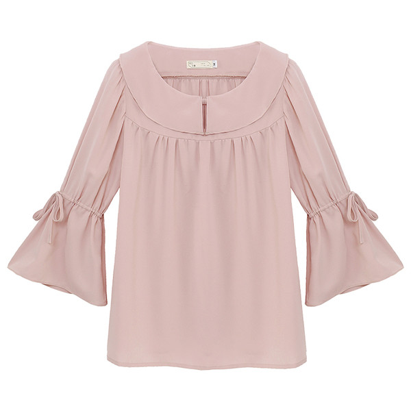 Πολύ ευγενής κυρίες μπλούζα με φαρδιά μανίκια 3/4