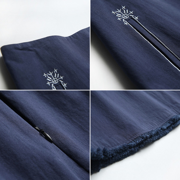 Καθημερινά κυρίες φούστα με όμορφα κεντήματα