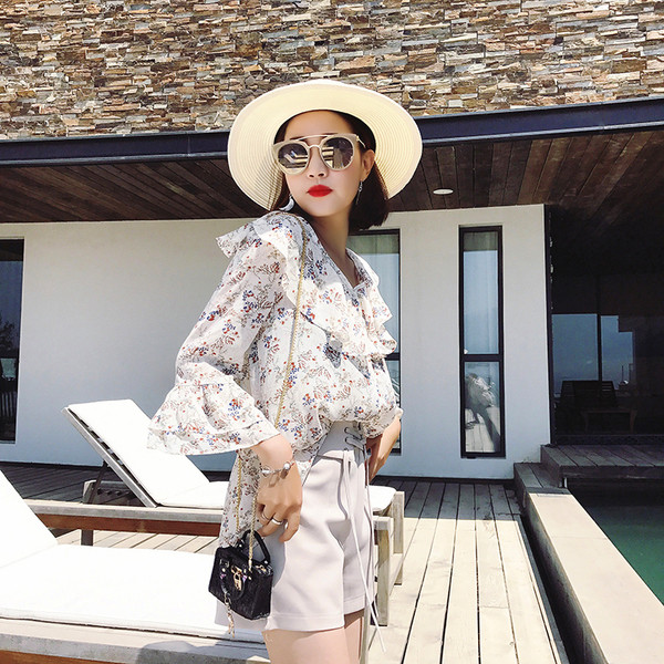 Πολύ άνετα κυρίες σιφόν άνοιξη πουκάμισο και το καλοκαίρι