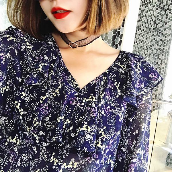 Πολύ άνετα κυρίες σιφόν άνοιξη πουκάμισο και το καλοκαίρι