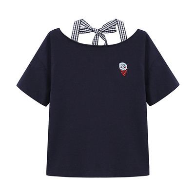 Ενδιαφέρουσες κυρίες μπλούζα με πολύ όμορφο μανσέτα με κορδέλα