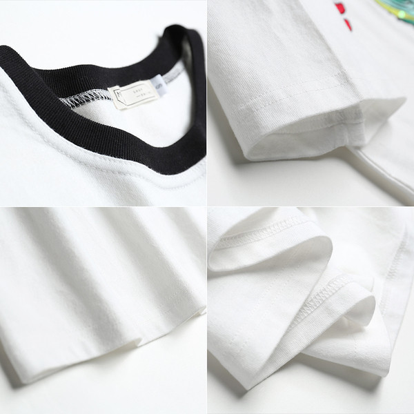 Дамска блузка с къс ръкав и много свежа апликацийка