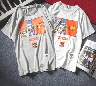 πουκάμισο Καθημερινά οι άνδρες με κοντά μανίκια με καρτουνίστικη εκτύπωσης