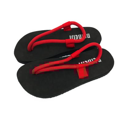 Дамски плажни чехли в три различни цвята на презрамките