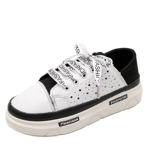 Άνετα γυναικεία παπούτσια με πολύχρωμους δεσμούς