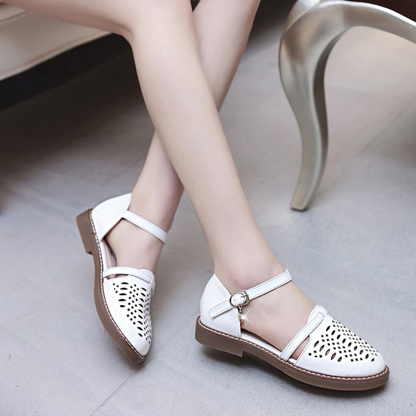 Ежедневни дишащи дамски обувки в ретро стил