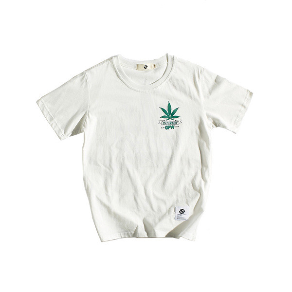 περιστασιακό πουκάμισο Πολύ ενδιαφέρον των ανδρών με κοντά μανίκια σε μαύρο και άσπρο