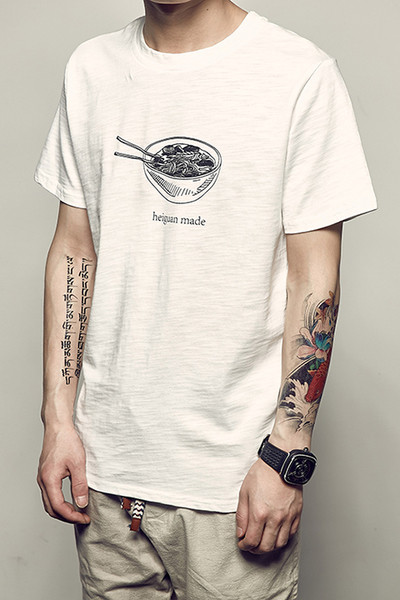 shirt των ανδρών βαμβάκι με κοντά μανίκια και την εφαρμογή σε τέσσερα διαφορετικά χρώματα