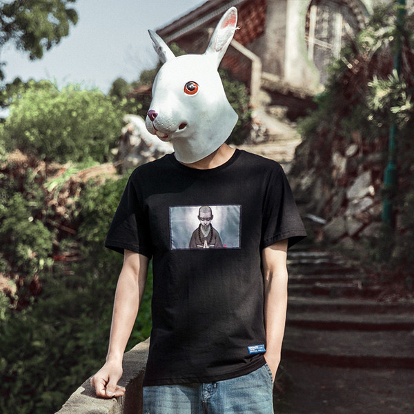 Καθημερινά βαμβακερό πουκάμισο με κοντά μανίκια και στο λαιμό κολάρο με εκτύπωση