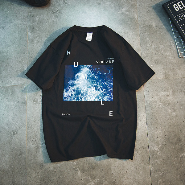 Τρέχουσα Νεολαία T-shirt με κοντά μανίκια και όμορφη εικονογράφηση