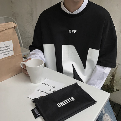 Μεγάλη ευρεία αρσενικό T-shirt σε διάφορα χρώματα