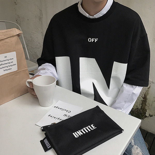 Μεγάλη ευρεία αρσενικό T-shirt σε διάφορα χρώματα