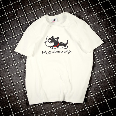 shirt μαύρο και άσπρο άνδρες με κοντά μανίκια και απλικέ