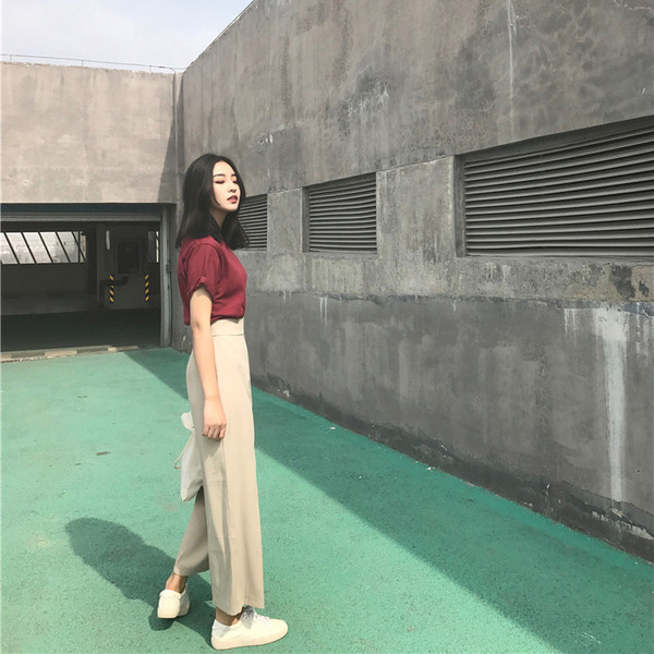 Дамски дълги панталони разширени в крачола