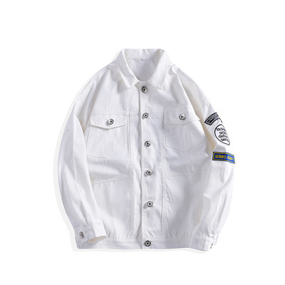 Μοντέρνο ανδρικό μπουφάν τζιν σε διάφορα χρώματα